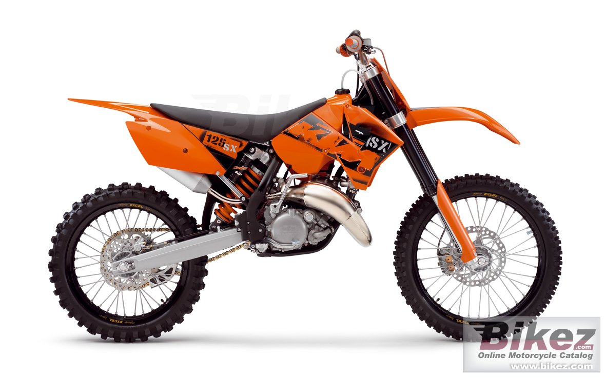 Big KTM 125 sx picture and wallpaper from Bikez.com
